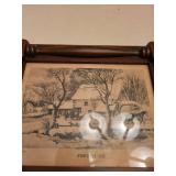 Collection of Wall Decor, Paper Cutter, and Corkboard