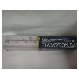 Hampton Bay Burgate 2 ft. 4-Light Brushed Nickel Integrated LED Fixed Track Lighting Kit