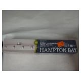 Hampton Bay Burgate 2 ft. 4-Light Brushed Nickel Integrated LED Fixed Track Lighting Kit