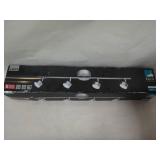 Hampton Bay Burgate 2 ft. 4-Light Brushed Nickel Integrated LED Fixed Track Lighting Kit