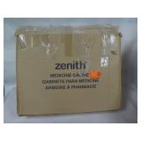 Zenna Home 23.25 in. W x 18.63 in. H Lighted Frameless White Surface-Mount Medicine Cabinet with Mirror