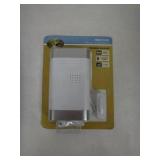 Wireless Battery Operated Doorbell Kit with Wireless Push Button, White and Nickel