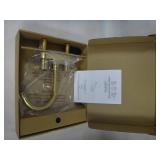 Glacier Bay Garrick 4 in. Centerset 2-Handle High-Arc Bathroom Faucet in Matte Gold
