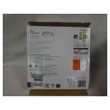 Commercial Electric 16 in. Transitional Brushed Nickel Integrated LED Smart Home Flush Mount for Kitchens