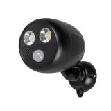 Defiant 120-Degree Black Motion Activated Battery Outdoor Integrated LED Security Flood Light, 4000K