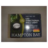 Hampton Bay 600 Lumen Low Voltage 6 in. Black LED Outdoor InGround Well Light Adjustable Light Color Integrated LED (1-Pack)