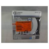 Commercial Electric Slim Baffle Integrated LED 4 in Round Adj Color Temp Canless Recessed Light for Kitchen Bath Living rooms, White