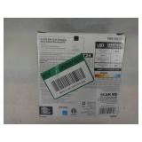 Commercial Electric Slim Baffle Integrated LED 4 in Round Adj Color Temp Canless Recessed Light for Kitchen Bath Living rooms, White