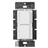 Lutron Maestro LED+ Dual Dimmer and Switch, 75-Watt LED Bulbs/2.5 Amp Fans, Single-Pole, White (MACL-L3S25H-WH)