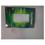 Lutron Maestro LED+ Dual Dimmer and Switch, 75-Watt LED Bulbs/2.5 Amp Fans, Single-Pole, White (MACL-L3S25H-WH)