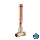 SharkBite Max 1/2 in. Push-to-Connect Brass Residential Water Hammer Arrestor Tee