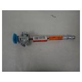 SharkBite 1/2 in. Push-to-Connect x 3/4 in. MHT x 8 in. Brass Anti-Siphon Frost Free Sillcock Valve