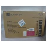 Glacier Bay 15.25 in. W x 26 in. H Rectangular Framed Surface-Mount Bathroom Medicine Cabinet with Mirror in White