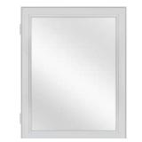 Glacier Bay 15.12 in. W x 19.25 in. H Rectangular Gray Framed Surface Mount or Recessed Medicine Cabinet with Mirror