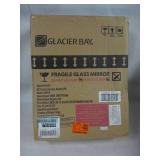 Glacier Bay 15.12 in. W x 19.25 in. H Rectangular Gray Framed Surface Mount or Recessed Medicine Cabinet with Mirror