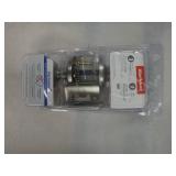 Kwikset Cove Satin Nickel Interior Bed/Bath Privacy Door Knob with Antimicrobial Technology