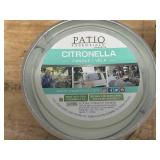PATIO ESSENTIALS Lot of 2- Citronella Candles (17 ounces each)