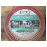 PATIO ESSENTIALS Lot of 2- Citronella Candles (17 ounces each)