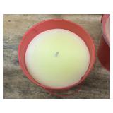 PATIO ESSENTIALS Lot of 2- Citronella Candles (17 ounces each)