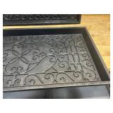 TRAFFICMASTER Lot of 2- Manor Black 17 in. x 35 in. Rubber Boot Trays