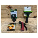 Lot of 3- Garden Hose Nozzles with Y Connector
