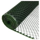 Lot of 2 - Poultry Netting Green Plastic 3ft x 25ft Everbilt
