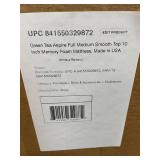 Zinus Green Tea Aspire Full Sized 10" Memory Foam Mattress 05142555.03
