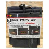 Lot of 2 - Tool Pouch Sets with Carabiner