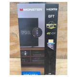 Lot of 2 - Monster Blue LED Light HDMI Cables