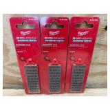 Lot of 3 - Milwaukee Big Hawg Carbide Teeth Diamond File Model # 48-09-5055