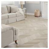 LIFEPROOF Lot of 48 Cases of- Chevron Champagne Beach Wood 12 MIL x 12 in. W x 28 in. L Click Lock Waterproof Vinyl Plank Flooring (18.87 sqft/case) (Total of 905.76 sqft)