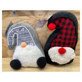 Lot of 2 - Decorative Stuffed Gnomes