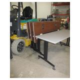 HERMAN MILLER, NESTING, FLIP TOP TRAINING TABLES