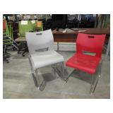 GLOBAL DUET ARMLESS STACKING CHAIRS