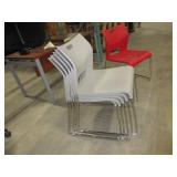 GLOBAL DUET ARMLESS STACKING CHAIRS