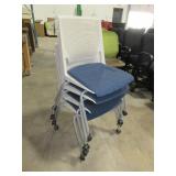 HAWORTH " VERY" FIXED SIDE CHAIRS - STACKERS