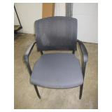 MESH BACK STACKING ARM CHAIRS
