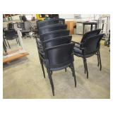 MESH BACK STACKING ARM CHAIRS
