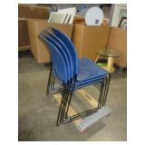 HERMAN MILLER "LIMMERICK"  SLED BASE STACKER CHAIRS
