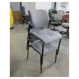 GLOBAL UPHOLSTERED RECEPTION CHAIRS - STACKABLE