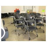 KIMBALL NATIONAL CINCH CHAIRS ON CASTERS