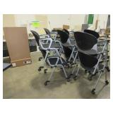 KIMBALL NATIONAL CINCH CHAIRS ON CASTERS