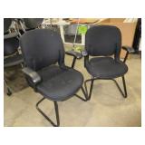 HERMAN MILLER UPHOLSTERED ARM CHAIRS