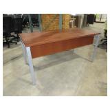 ADJUSTABLE OFFICE CHAIR  AND WORK TABLE WITH STEEL FRAME