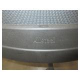 ALL STEEL ADJUSTABLE OFFICE CHAIR WITH LEATHER SEAT