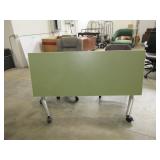 STEELCASE COALESSE FLIP TOP NESTING TABLE WITH CHAIRS