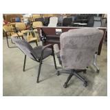 STEELCASE COALESSE FLIP TOP NESTING TABLE WITH CHAIRS