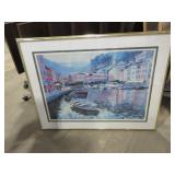 FRAMED ART - EUROPEAN WATER SCENE