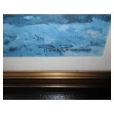 FRAMED EUROPEAN PRINT ON CANVAS BY FROCH ROMAN