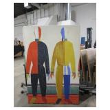 MODERN ART STRETCHED ON CANVAS